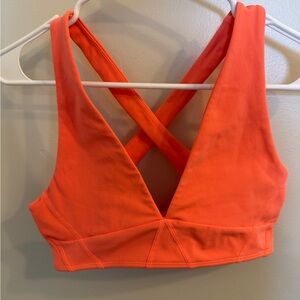 Acta Women's Orange Cross-Back Sports Bra size small